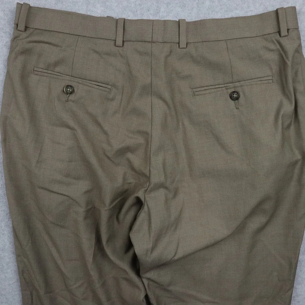 Perry‎ Ellis Pants Mens 36x30 Dress Slacks Suit Business Formal Flat Front Brown